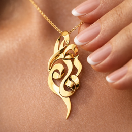 پلاک طلا اسم فاطمه