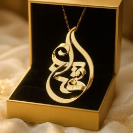 پلاک طلا اسم مهتاب