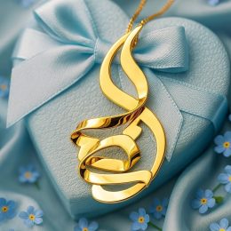 پلاک طلا اسم رضا