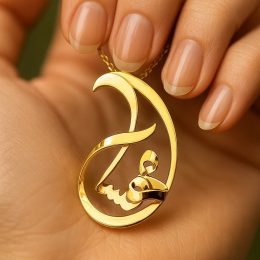 پلاک طلا اسم مهسا