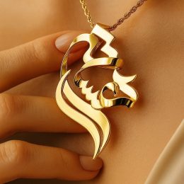 پلاک طلا اسم هستی